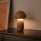 Lampe LED en bois style champignon