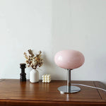 Lampe de chevet design retro en verre rose sobre et élégante - Vignette |  Ma Lampe de Chevet